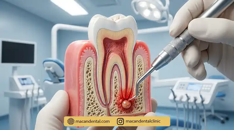 جراحی اپیکو چیست؟راهنمای کامل جراحی ریشه دندان (اپیکواکتومی)